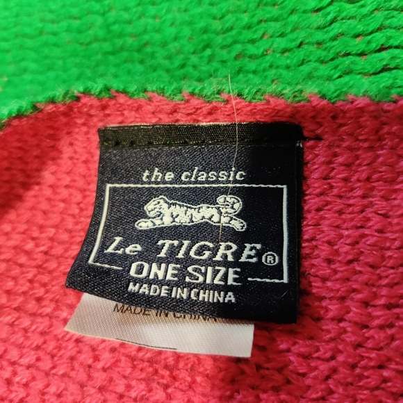 Le Tiger vintage winter scarf. - Picture 4 of 8